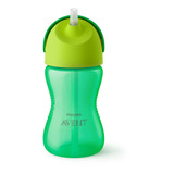 Copo Avent Philips Dinossauro C/canudo 300ml Verde +12meses