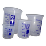 Copo Becker Em Pp 250ml + 100ml + Proveta 100ml Kit