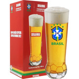 Copo Bola Seleção Brasileira Copa Do Mundo 2022 Brahma 420ml Cor Transparente