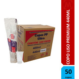Copo Chopp Cerveja Milk Shake Rígido Transparente 440ml 50un
