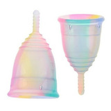 Copo Coletor Menstrual Tie Die Silicone Médico Reutilizável