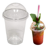 Copo Com Tampa Bolha 500ml Furada Descartável Delivery 100un