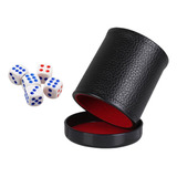Copo De Dados De Couro Pu, Jogo De Mesa, Copo Agitador De