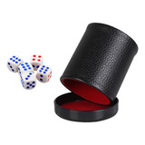 Copo De Dados De Couro Pu, Jogo De Mesa, Copo Agitador De