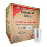 Copo Descartável 500ml Pp Transparente C/ 200 Unidades