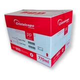 Copo Descartável Maxi Pp Liso 770ml Cristalcopo C/20x30 Un Cor Branco