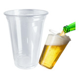Copo Descartável Plástico 500ml Pp Chopp Cerveja Liso 100und