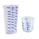 Copo Dosagem 100ml/500ml P/ Receitas Xícaras E Gramas 2 Un Cor Transparente