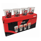 Copo Dose Shot Flamengo Cachaça Tequila Pinga Vodka Kit 04un