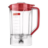 Copo Liquidificador Mondial L-850/l-900 Com Filtro/tampa Red