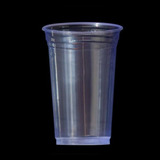 Copo Liso Descartável Pp Chopp Açaí 400ml Transparente 100un