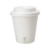 Copo Papel Biodegradável Liso 240 Ml C/ Tampa 50 Un Delivery
