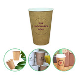 Copo Papel Biodegradável Térmico 200ml Personalizado