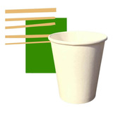 Copo Papel Branco 270ml Biodegradável Térmico