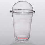 Copo Plástico Com Tampa Bolha S/furo Pet 500ml Bolo 200 Uni