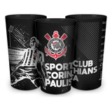 Copo Plastico Unidade Times Futebol 500ml - Corinthians Cor Preto