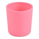 Copo Silicone Infantil Bebê Introdução Alimentar Resistente Rosa