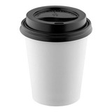 Copo Térmico 100% Biodegradável Papel 200 Ml C/tampa 100unid