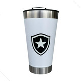 Copo Térmico 500 Ml Cerveja Com Tampa Aço Inox Botafogo