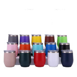 Copo Térmico C/ Tampa 360ml Inox Café Chá Chopp Cerveja Suco Cor Pink Cores Sortidas