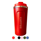 Copo Termico Café Cerveja Chá Garrafa Caneca Inox 510ml Cor Vermelho Coffee