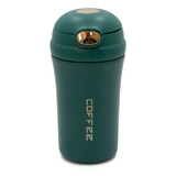 Copo Termico Café/água Cerveja Chá Garrafa Caneca Inox 400ml Verde