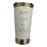 Copo Térmico De Cerveja Pint 473ml Com Tampa Beatles 