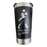 Copo Térmico De Cerveja Pint 473ml Com Tampa Johnnie Walker