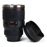 Copo Térmico Lente Câmera Caniam Ef 24-105mm Caneca Bico Cor Preto Lente Fechada