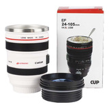 Copo Térmico Lente De Câmera Canon Branco Tudoprafoto