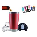 Copo Térmico Para Cerveja Café Chá 473 Ml C/ Tampa  Copo Térmico 473ml Com Tampa E Abridor Para Cerveja