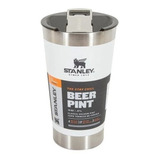 Copo Térmico Para Cerveja Stanley Pint Inox C/ Abridor 473ml Cor Branco Liso