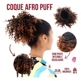 Coque De Cabelo Puff Afro Cacheado