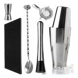 Coqueteleira Profissional Boston 820 Ml Inox E Acessórios
