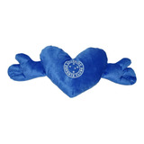 Coração Torcedor Mascote Time Cruzeiro Futebol Pelúcia P2