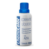 Corante Chemicolor Líquido Azul 50ml Embalagem Com 12 Unidad