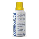 Corante Liquido Chemicolor Amarelo 50ml C12un - Chemicolor