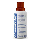 Corante Liquido Chemicolor Marrom 50ml C12un - Chemicolor