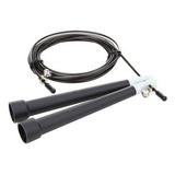 Corda De Pular Crossfit Speed Rope Rolamento 3m Cabo De Aço Cor Preta