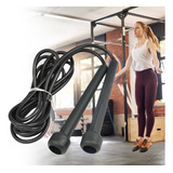 Corda De Pular Preta Ajustável Treinamento Maxboost Fitness