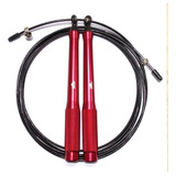Corda De Pular Profissional Speed Rope Cross Rolamento Ryno Cor Vermelho-preto