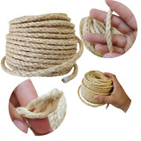 Corda De Sisal 6mm 25metros Artesanato Uso Geral