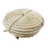 Corda De Sisal Natural 8mm 50mts Arranhador Gatos Artesanato