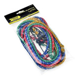Corda Elástica Com Ganchos 1.50m X 8mm Jogo Com 04 Cordas