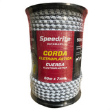 Corda Elástica P/ Cerca Elétrica Rural Speedrite 7,5mm X 50m