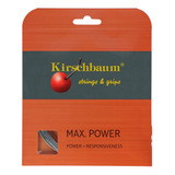 Corda Kirschbaum Max Power 16l 1.30mm Set Individual Prata
