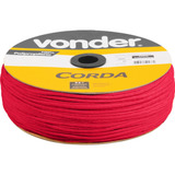 Corda Multifilamento Trançada 4 Mm C/ 360 Mts Vonder Cor Vermelho