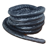 Corda Naval Crossfit Funcional Revestida Preta 38mm X 10m