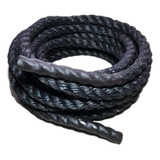 Corda Naval Crossfit Sisal Funcional Rope Preto 32mm X 3 M