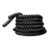 Corda Naval Preta 50mm Revestida 10m Funcional Crossfit